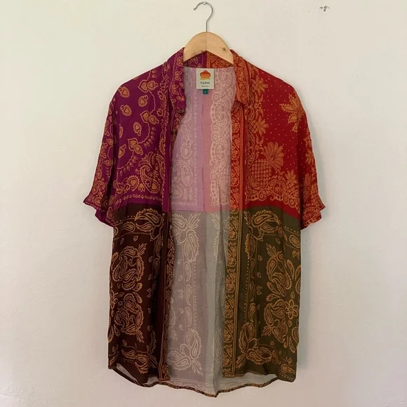 FARM Rio Multicolor Patchwork Top - Picture 8 of 8